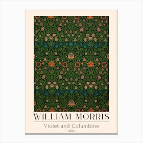 William Morris Violet And Columbian Canvas Print