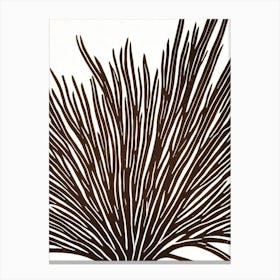 Acropora Nana Linocut Canvas Print