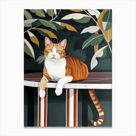 Orange Cat 12 Canvas Print