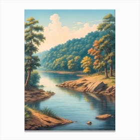 Landscape Painting 19 Canvas Print