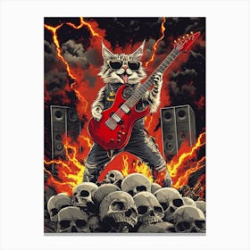 Rock Cat Canvas Print