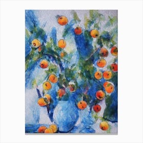Apricot Classic Fruit Canvas Print