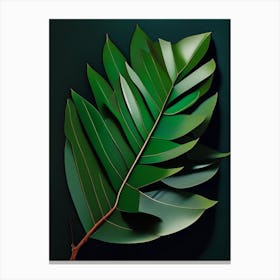 Wax Myrtle Leaf Vibrant Inspired 2 Canvas Print
