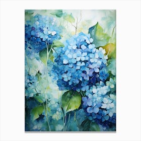 Blue Hydrangeas 2 Canvas Print