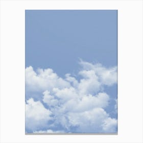 White Clouds In The Sky Canvas Print
