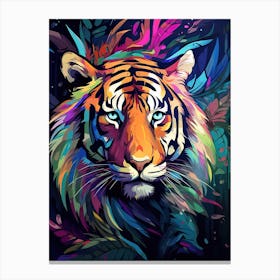 Tiger Art In Contemporary Art Style 4 Canvas Print