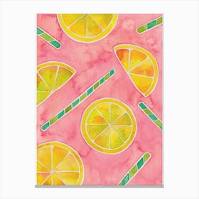 Lemonade Pink Canvas Print