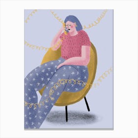 Sorry, wrong number Canvas Print