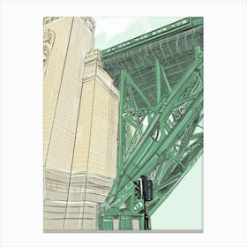 The Leg of the Tyne Bridge Canvas Print