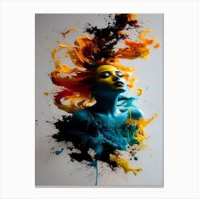 women painting Canvas Print