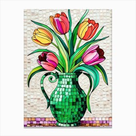 Tulips In A Vase 2 Canvas Print