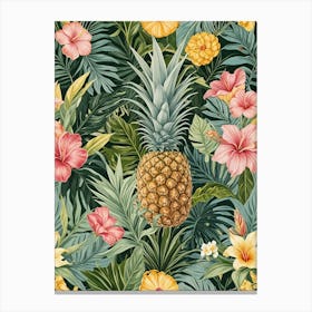 Pineapple Tropical Canvas Print