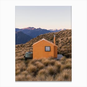 Yellow Hut New Zealand Canvas Print