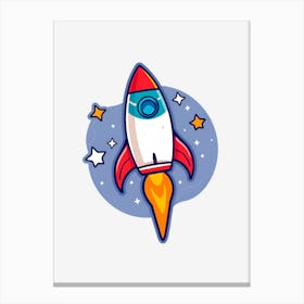 Rocket Ship Canvas Print