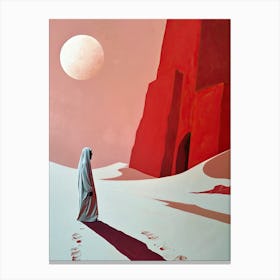 Arabian Woman In The Desert 1 Canvas Print