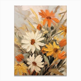 Fall Flower Painting Edelweiss 3 Canvas Print