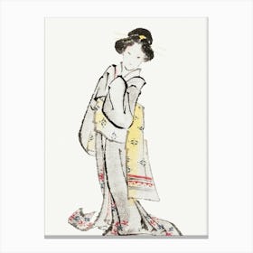 Katsushika Hokusai Geisha 1 Canvas Print