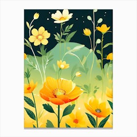 Yellow Flowers 2 Canvas Print