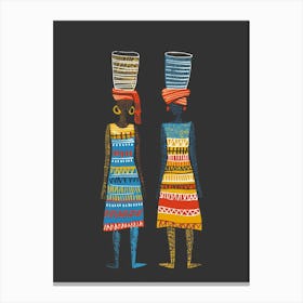 Two African Women 6 Canvas Print