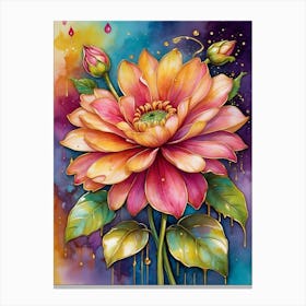 Dahlia Flower 3 Canvas Print