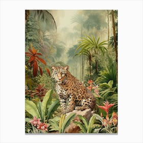 Jaguar In The Jungle 1 Canvas Print