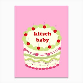 Kitsch Baby Cake Canvas Print