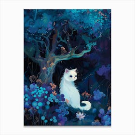 Cat In The Forest 1 Canvas Print