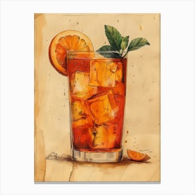 Iced Tea 41 Canvas Print