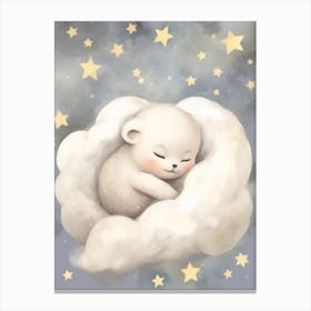 Sleeping Baby Seal Pup Canvas Print