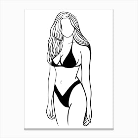 Bikini Girl Canvas Print