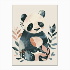 Charming Nursery Kids Animals Panda Bear 1 Canvas Print