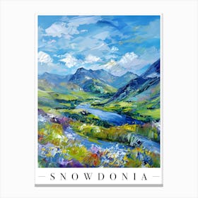 Snowdonia Landscape Colourful Art Print Canvas Print
