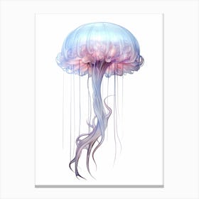 Irukandji Jellyfish Simple Watercolour 2 Canvas Print