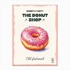 Old Fashioned Donut The Donut Shop 1 Canvas Print