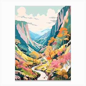 Ben Nevis Scotland 1 Hike Illustration Canvas Print