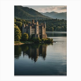 Castle On The Lake Canvas Print