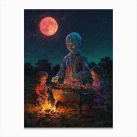 Night Of The Full Moon Canvas Print