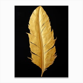 Gold Feather 1 Canvas Print