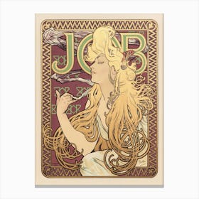 Job (1896), Alphonse Mucha Canvas Print