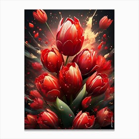 Tulip Power Canvas Print