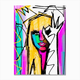 Lady Gaga Canvas Print