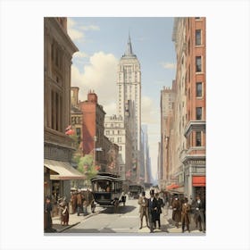 New York City Street Scene 1 Canvas Print