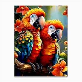 Parrots Canvas Print