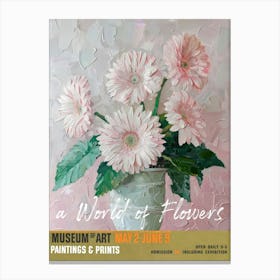 A World Of Flowers, Van Gogh Exhibition Gerbera 2 Canvas Print