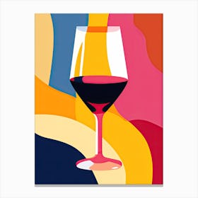 Glass Of Wine 4, Inspired by Matisse 1 Canvas Print