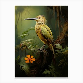 Sunlit Serenade: Sunbittern Jungle Bird Decor Canvas Print