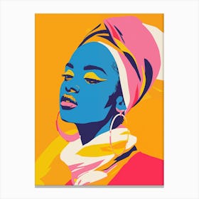 Pop Black Woman Canvas Print