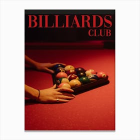 Billiards Club Canvas Print