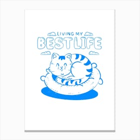 Living In My Best Life Canvas Print