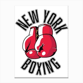 New York Boxing Logo Canvas Print